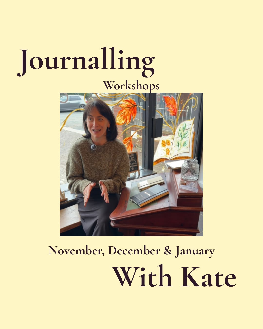 Journaling Workshops with Lettering By Kate